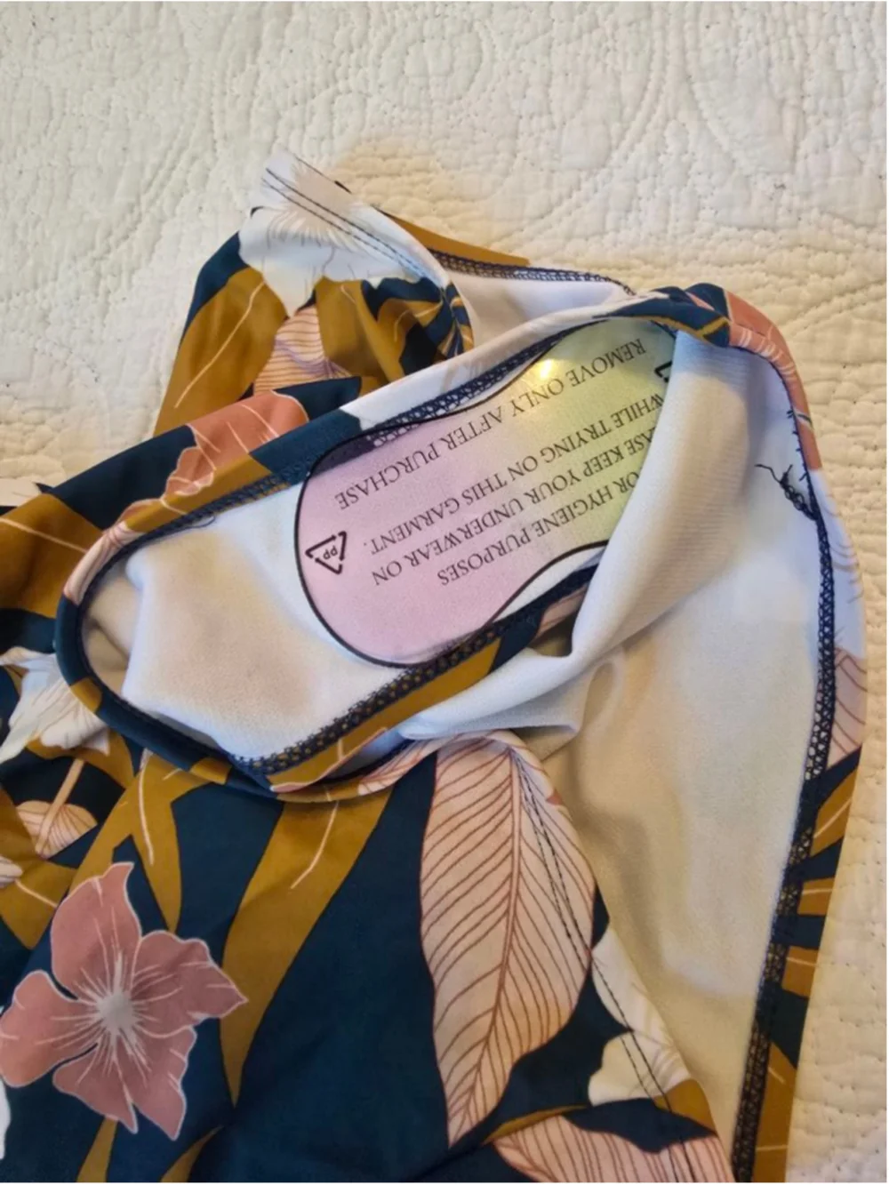 Women's Kona Sol One Piece Swimsuit M Blue Brown Floral Resort Wear Beach Vibes